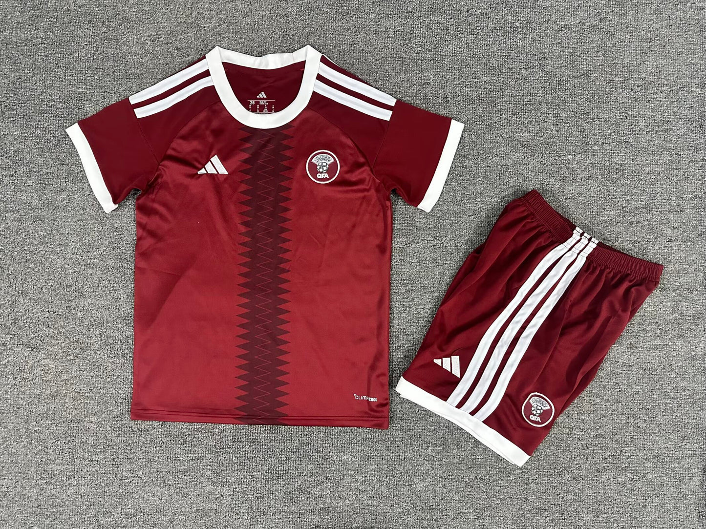 Qatar 2026/2027 Kids Home Fan Version Football Jersey