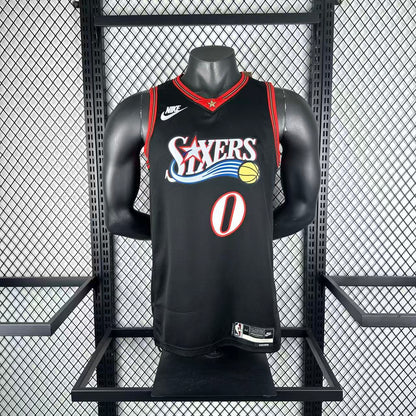 Philadelphia 76ers Retro Black #0 MAXEY NBA Season Jerseys 2026