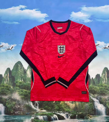 England 2026/2027 Away Long Sleeve Fan Version Football Jersey