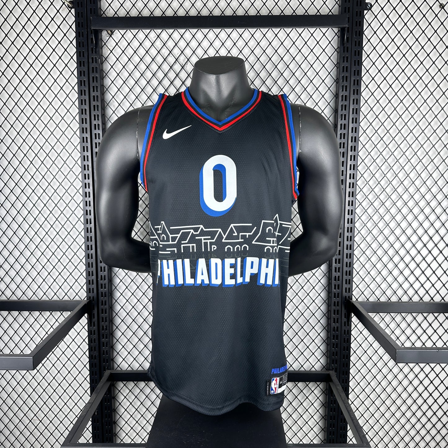 Philadelphia 76ers City Retro Black #0 MAXEY NBA Season Jerseys 2021