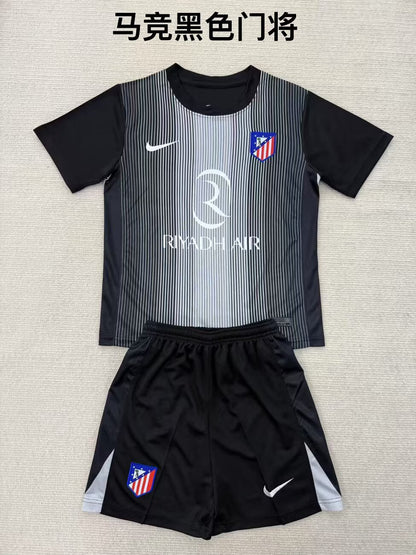 Atlético de Madrid 2025/2026 Kids Goalkeeper Fan Version Football Jersey
