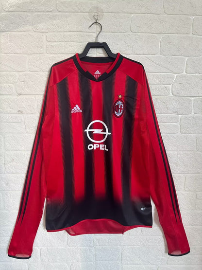 Retro AC Milan 2004/2005 Home Fan Version Football Jersey