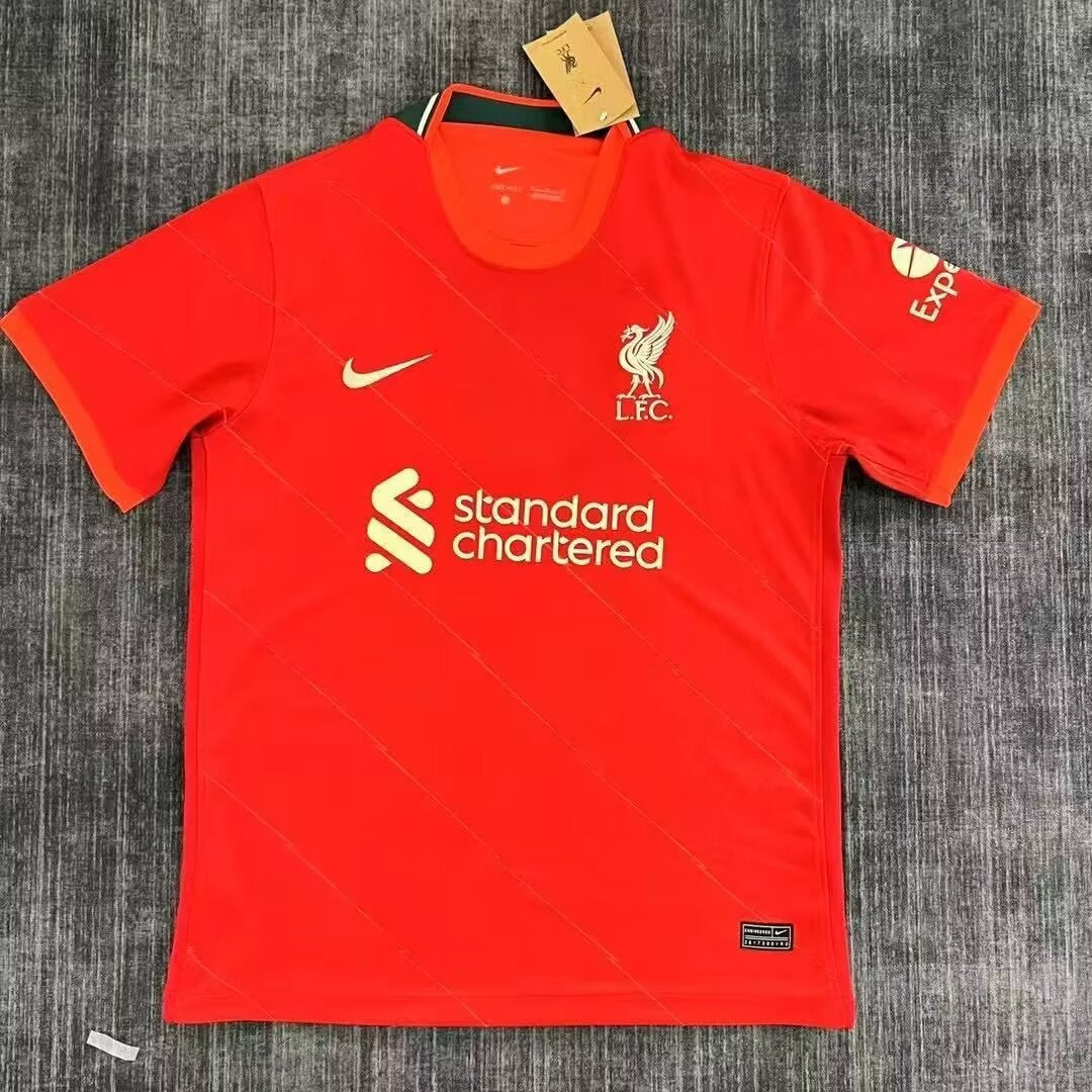 Retro Liverpool 2021/2022 Home Fan Version Football Jersey