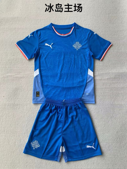 Iceland 2024/2025 Kids Home Football Jersey