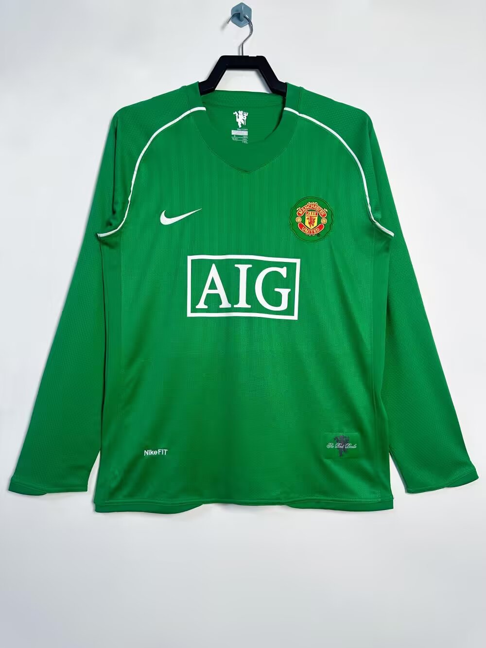 Retro Manchester united 2007/2008 Goalkeeper Long Sleeve Football Jersey