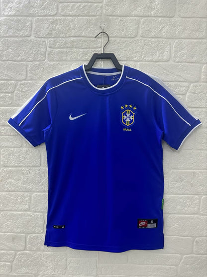 Retro Brazil 1998 Away Football Jersey