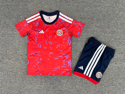 Costa Rica 2026/2027 Kids Home Fan Version Football Jersey