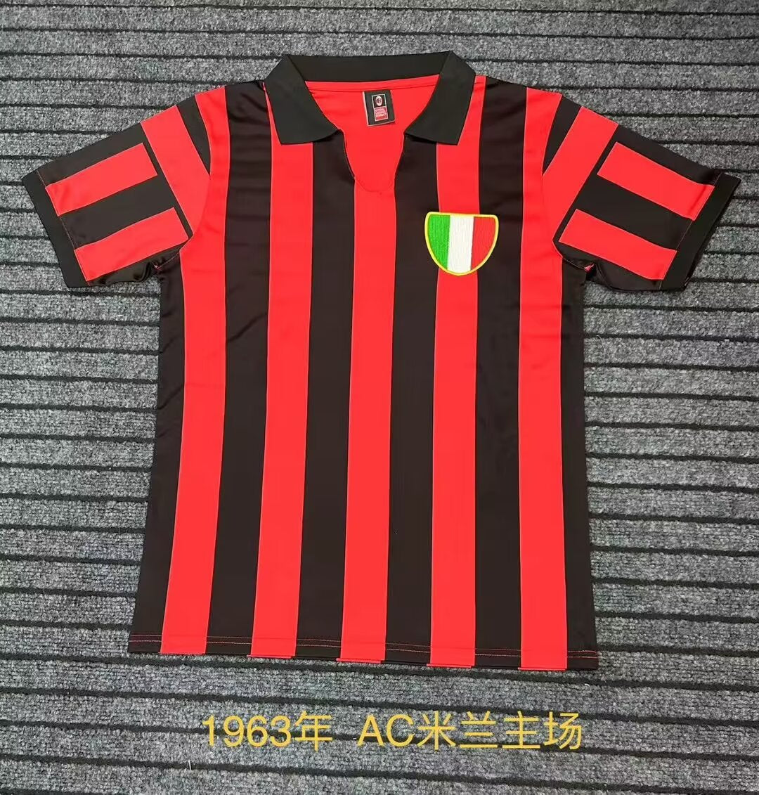 Retro AC Milan 1963 Home Football Jersey
