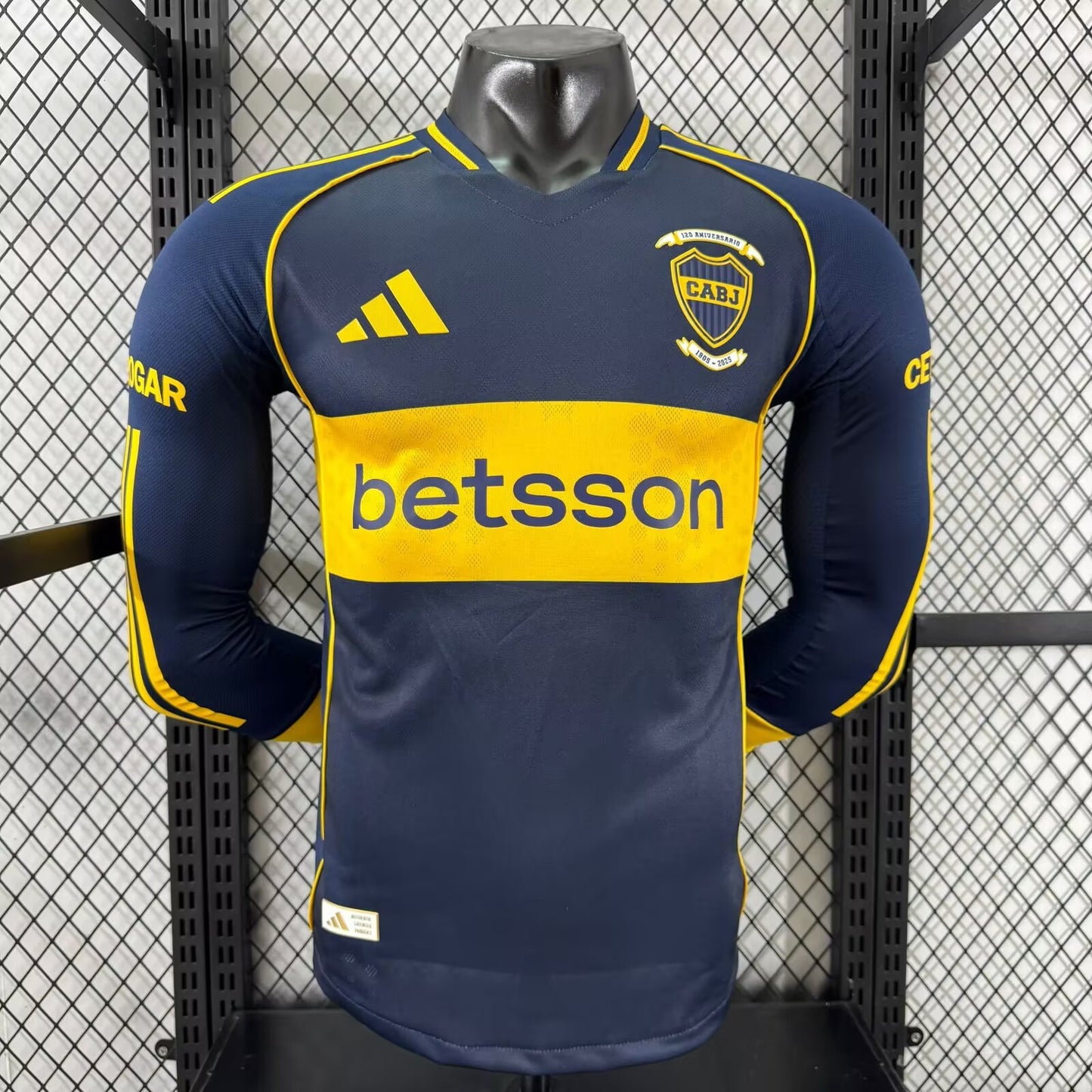 Boca 2025/2026 Home Long Sleeve Player Version Football Jersey