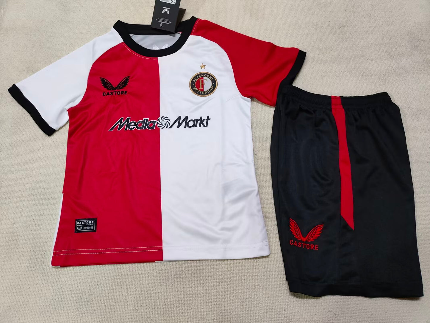 Feyenoord Rotterdam 2024/2025 Kids Home Football Jersey