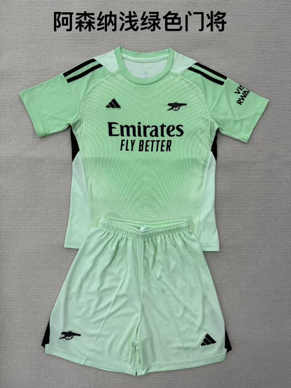 Arsenal 2025/2026 Kids Goalkeeper Fan Version Football Jersey