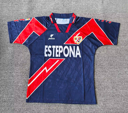 Retro Rayo Vallecano 1995/1996 Away Fan Version Football Jersey