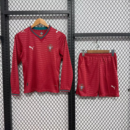 Kids jerseys 2026/2027 Kids Home Long Sleeve Football Jersey