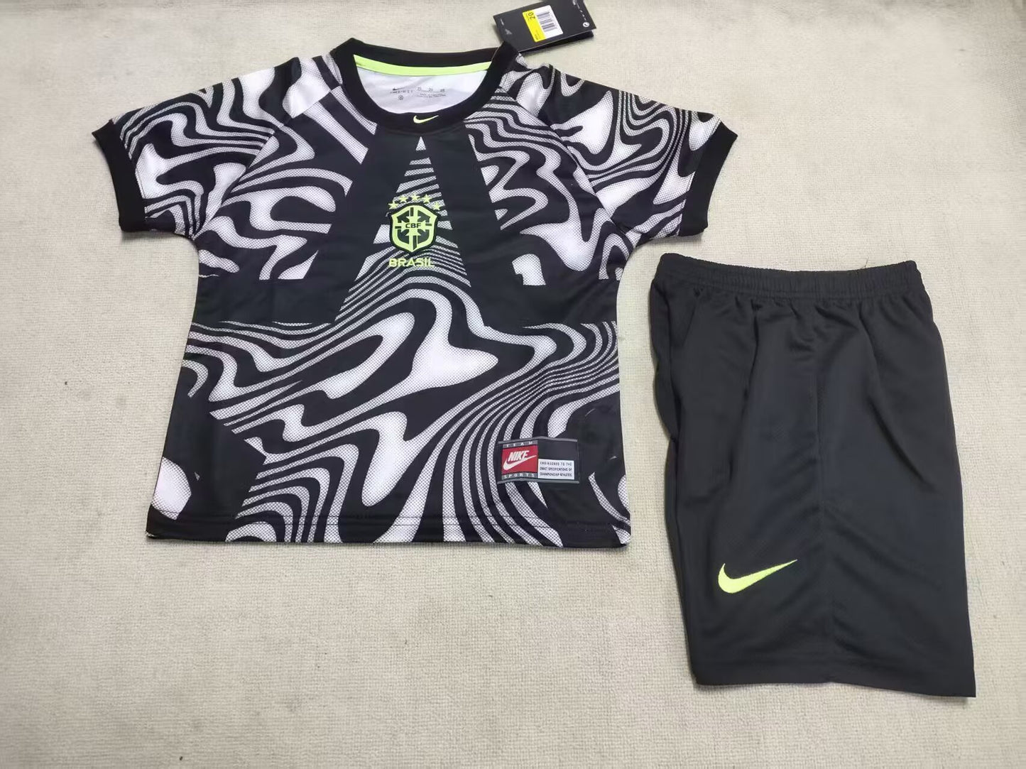 Brazil 2026/2027 Kids Goalkeeper Fan Version Football Jersey