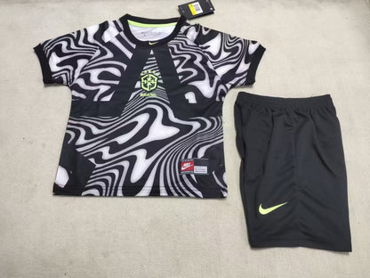 Brazil 2026/2027 Kids Goalkeeper Fan Version Football Jersey