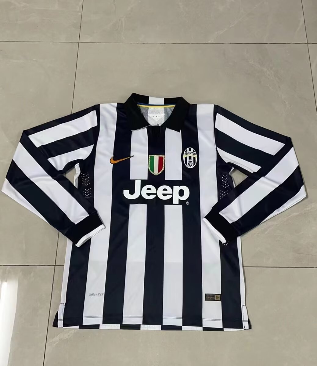 Retro Juventus 2014/2015 Home Long Sleeve Football Jersey