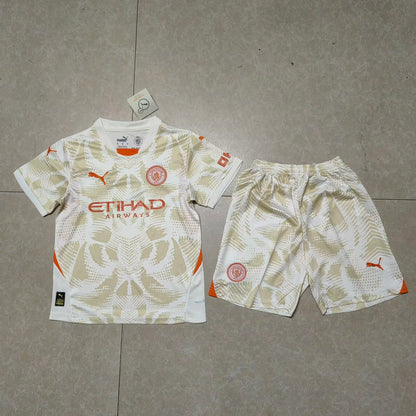 Manchester City 2025/2026 Kids Goalkeeper Football Jersey