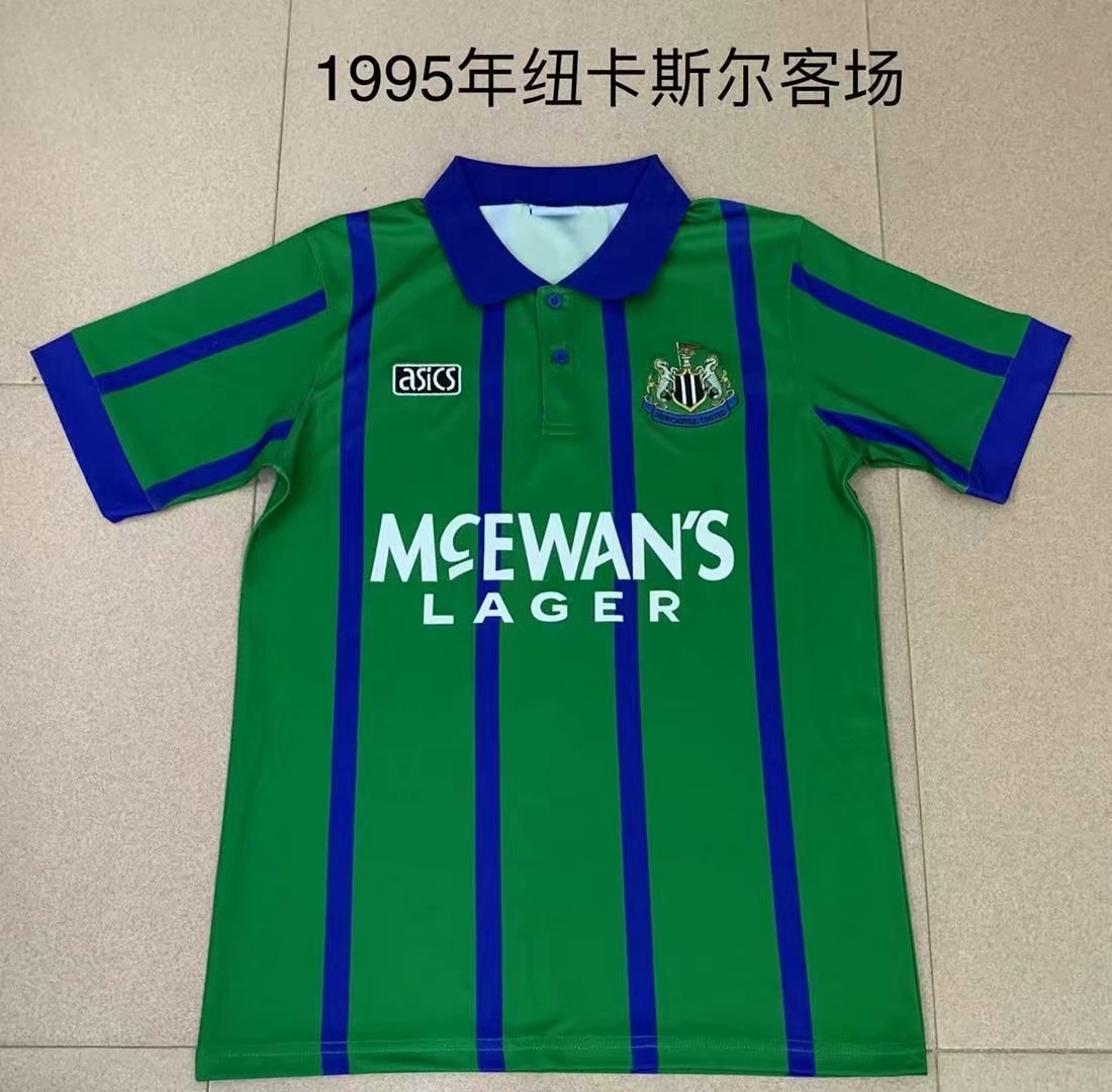 Retro Newcastle United 1995 Away Fan Version Football Jersey