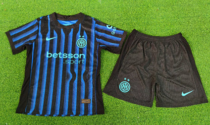 Inter Milan 2025/2026 Kids Home Player Version Football Jersey
