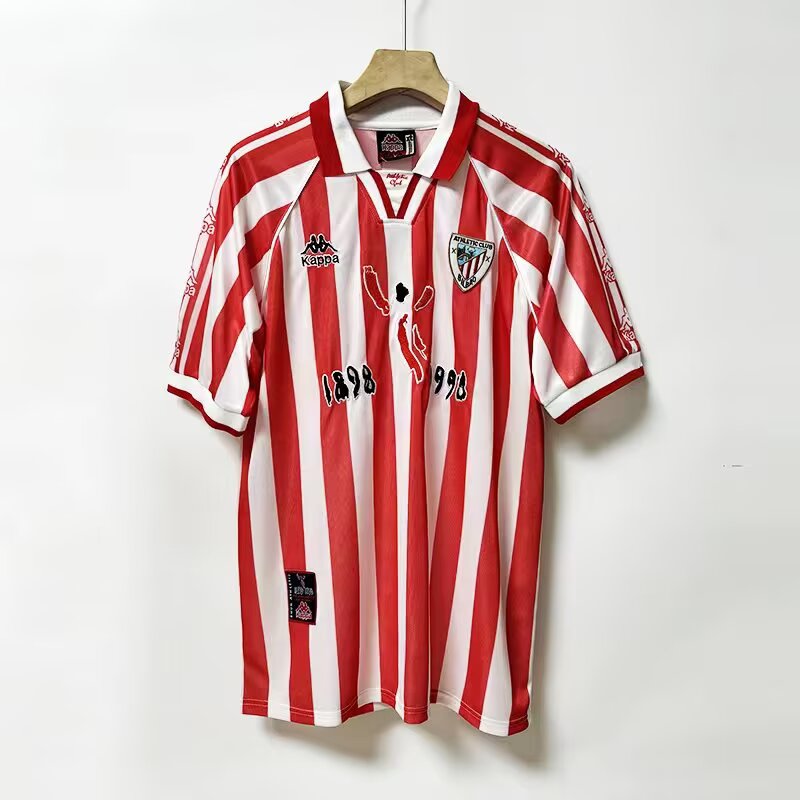 Retro Bilbao Athletic Club 1997/1998 Home Football Jersey