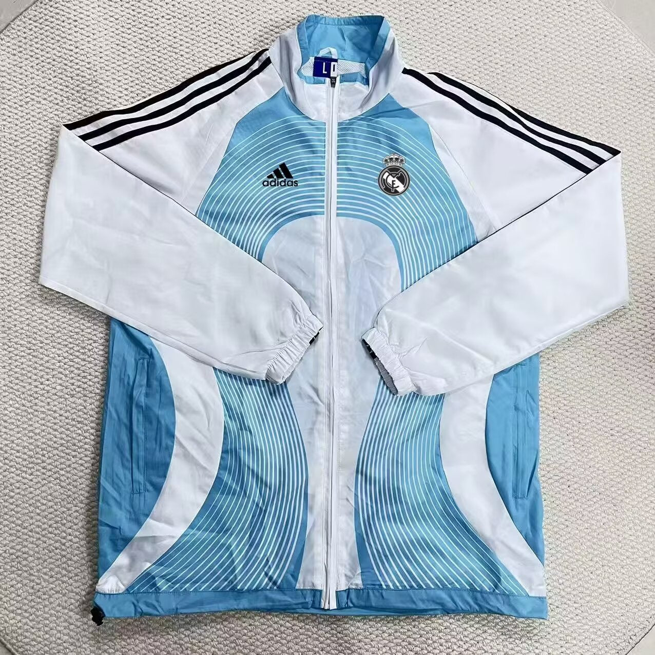 Real Madrid Windbreaker Blue White Jersey 2026-2027