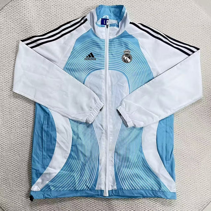 Real Madrid Windbreaker Blue White Jersey 2026-2027