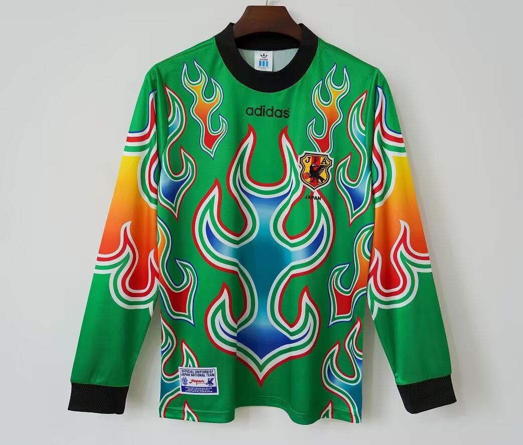 Retro Japan 1998 Goalkeeper Long Sleeve Football Jersey