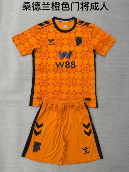 Sunderland 2025/2026 Kids Goalkeeper Fan Version Football Jersey