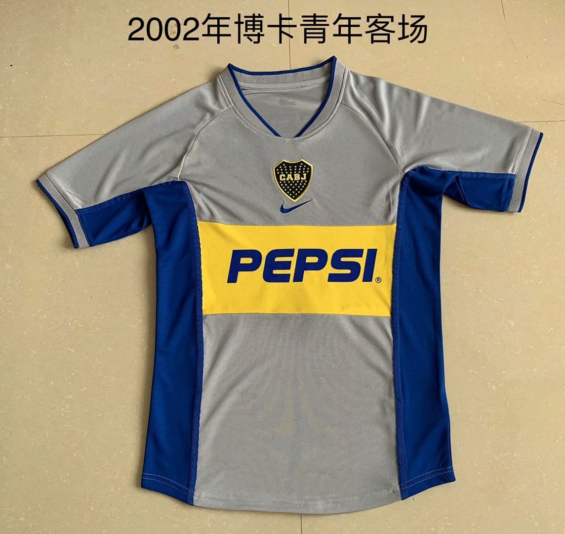 Retro Boca 2002 Away Fan Version Football Jersey