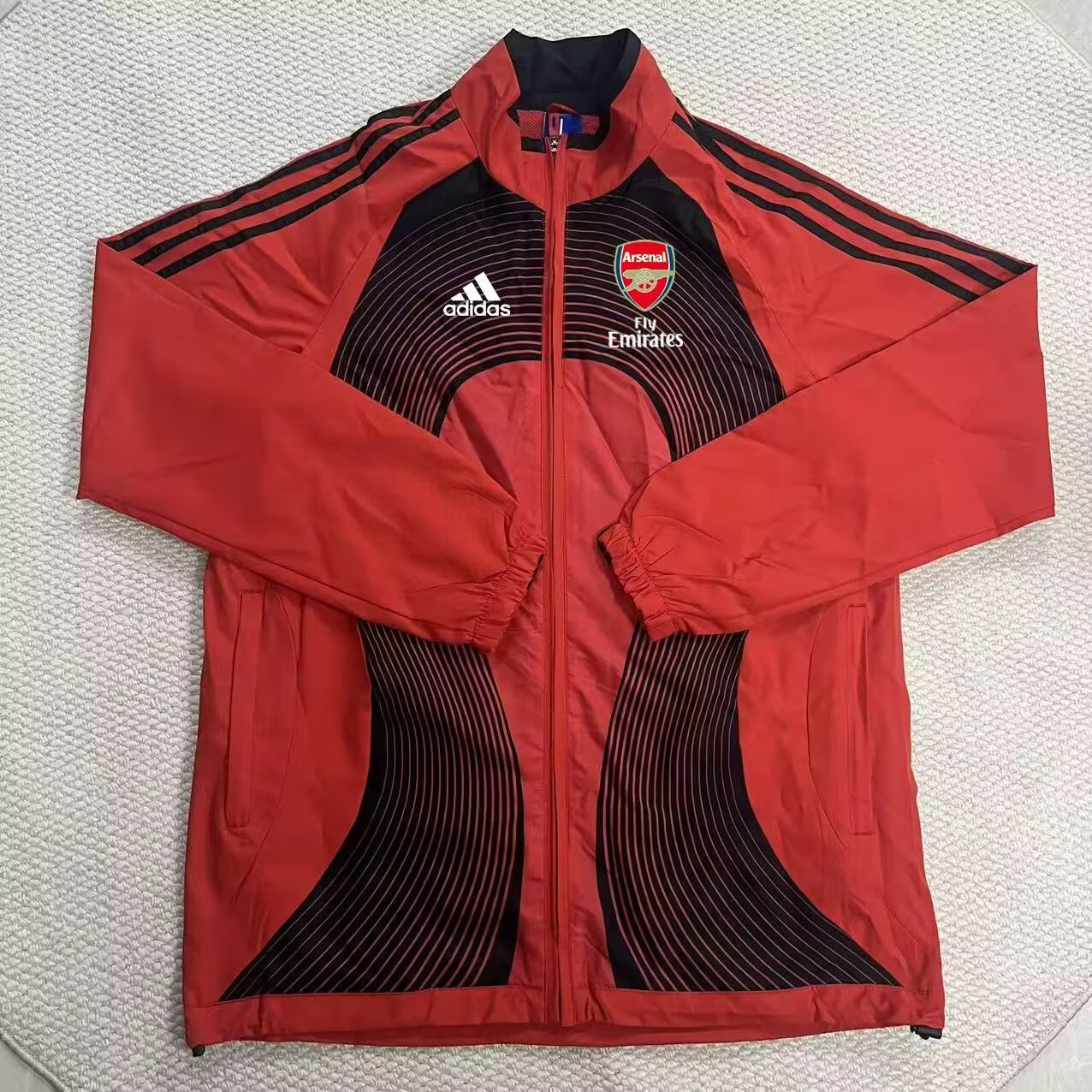 Arsenal Windbreaker Black Red Jersey 2026-2027