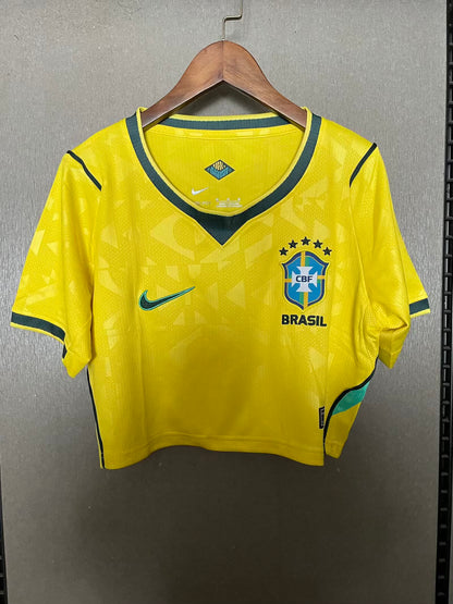 Brazil 2026/2027 Women Home Fan Version Football Jersey