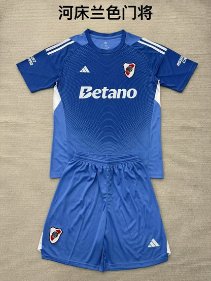 River Plate 2025/2026 Kids Goalkeeper Fan Version Football Jersey