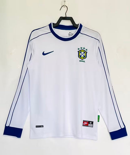 Retro Brazil Home Long Sleeve Jersey 1998