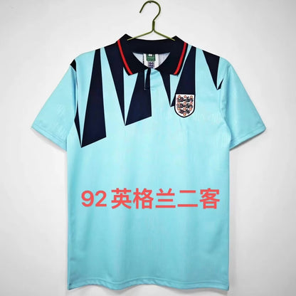 Retro England 1992 Away Fan Version Football Jersey