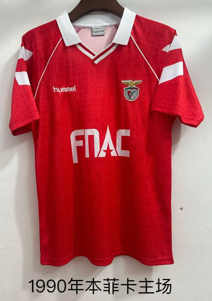 Retro Benfica 1990 Home Fan Version Football Jersey