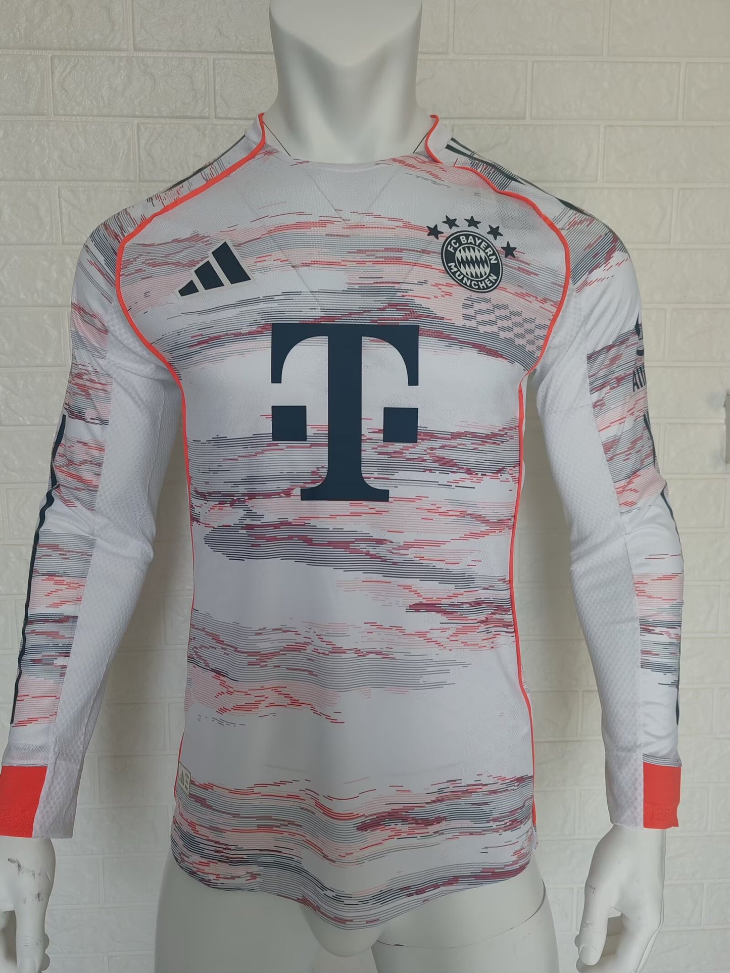 Bayern Munich 2025/2026 Away Long Sleeve Player Version Football Jersey