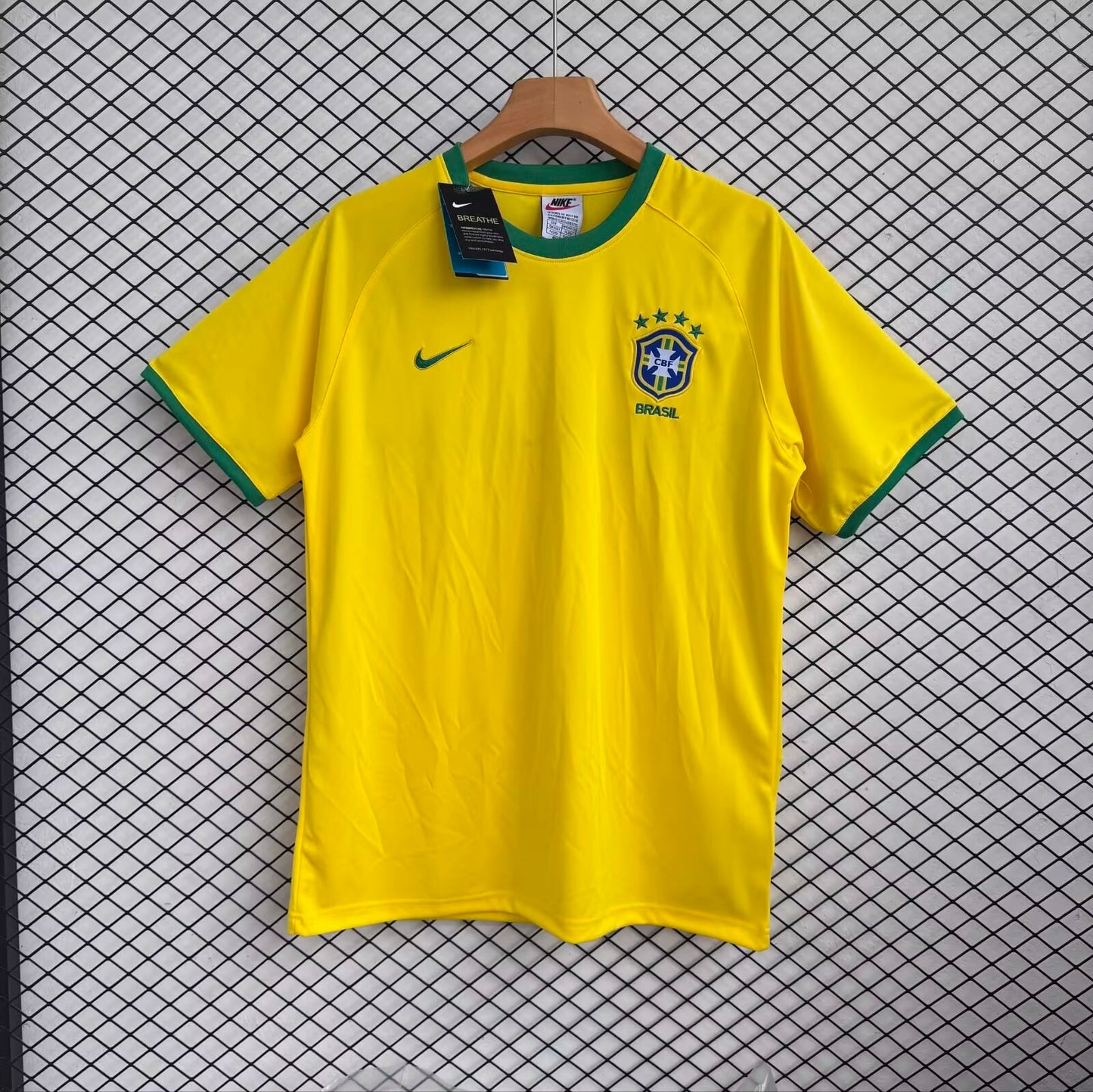 Retro Brazil 2000 Home Football Jersey