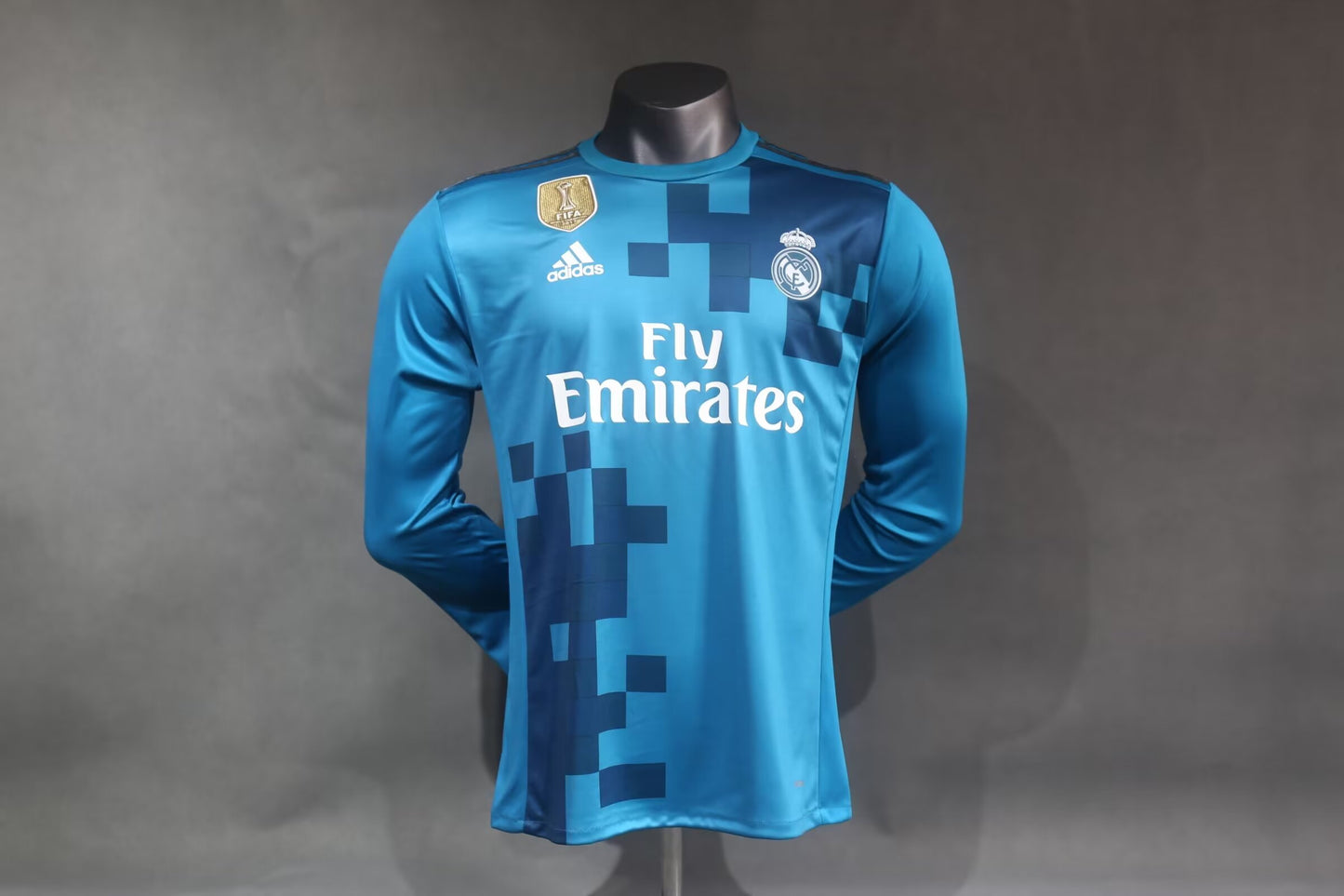Retro Real Madrid 2017/2018 Third Long Sleeve Player Version Football Jersey