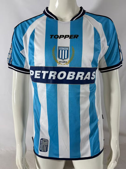 Retro Racing 2003/2004 Home Fan Version Football Jersey
