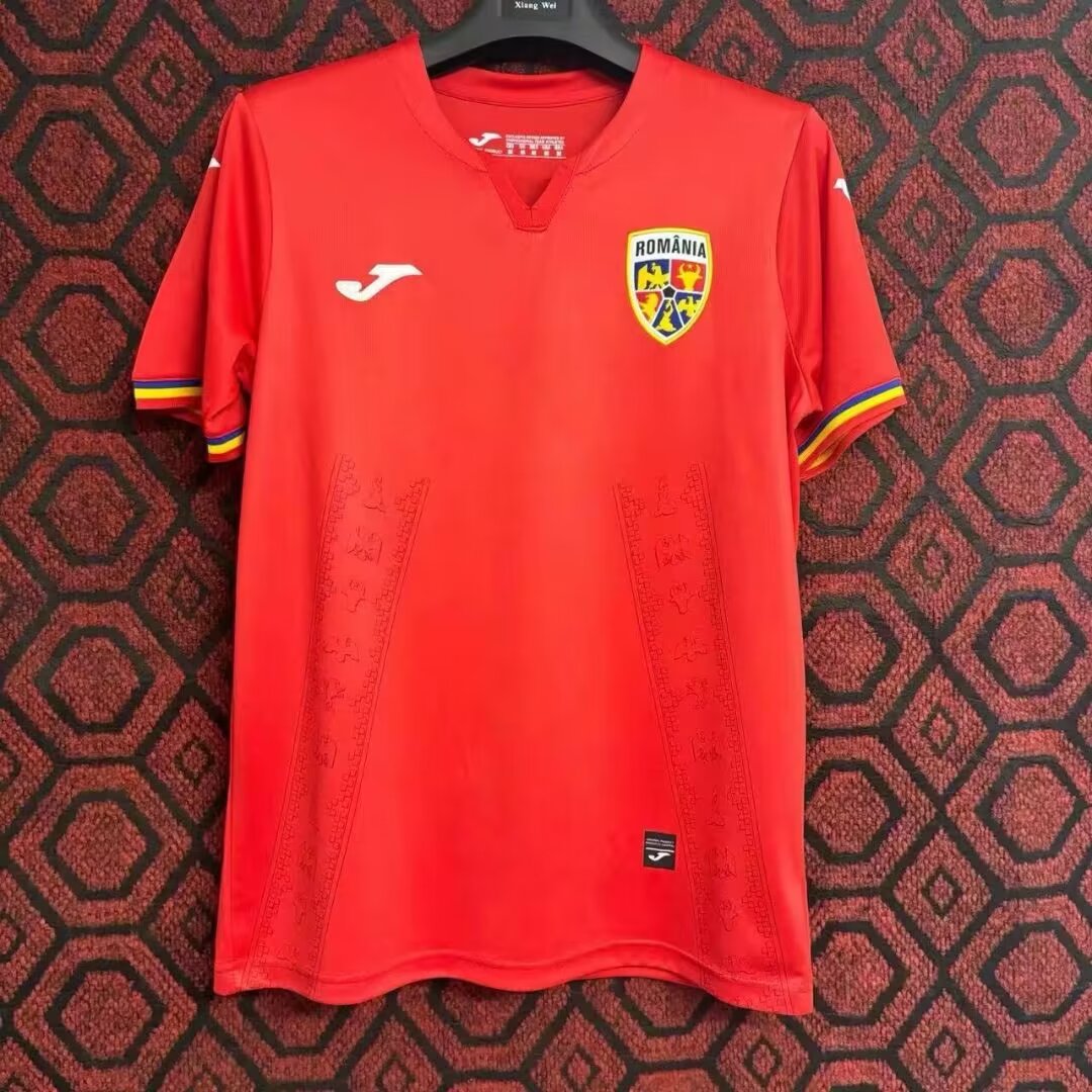 Romania 2024/2025 Away Fan Version Football Jersey