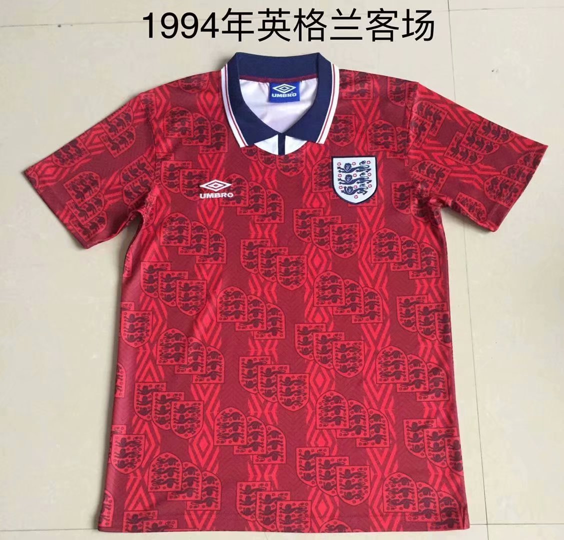 Retro England 1994 Away Football Jersey