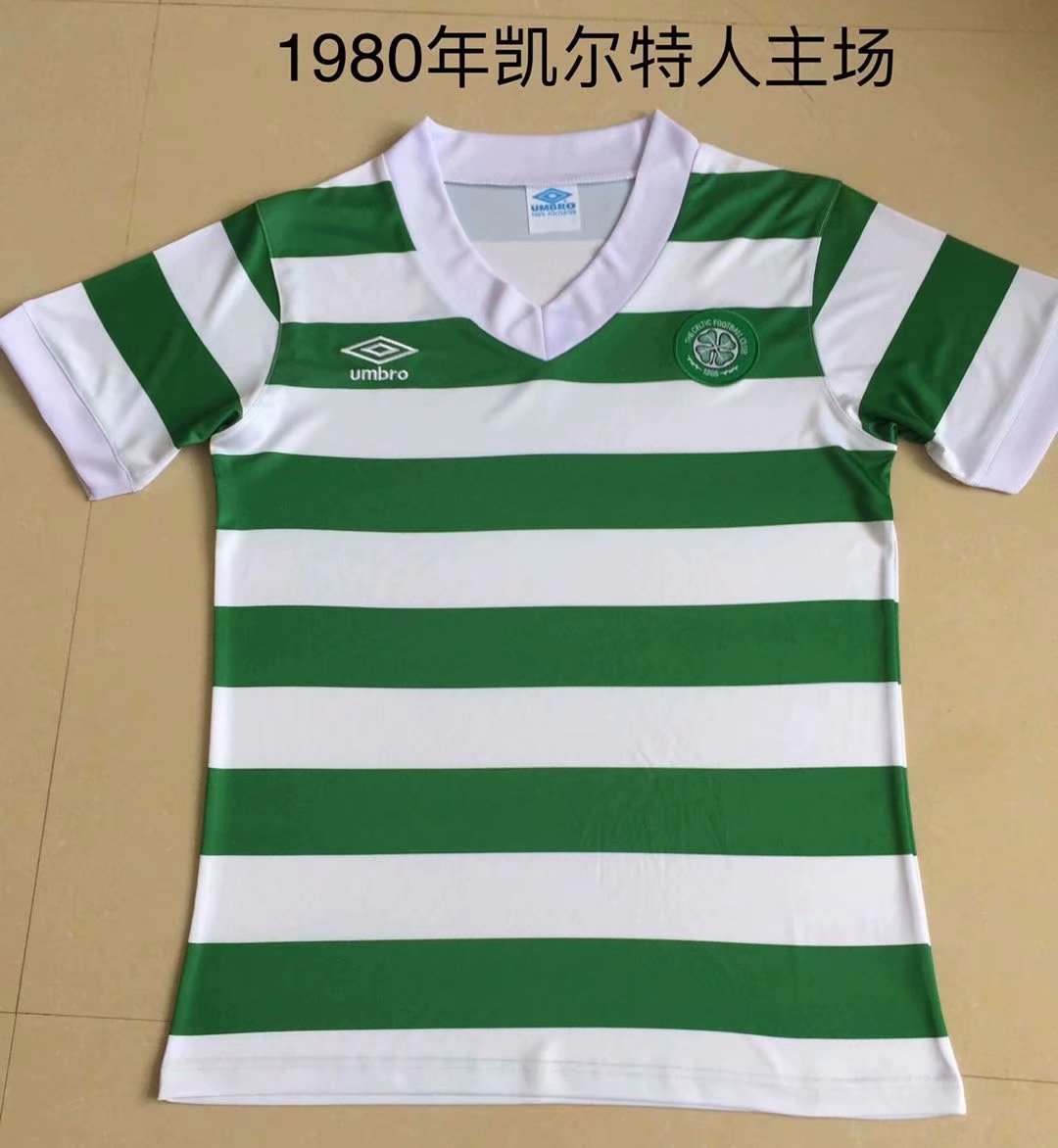 Retro Celtic 1980 Home Football Jersey