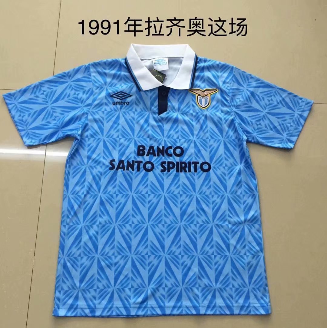 Retro Lazio 1991 Home Football Jersey