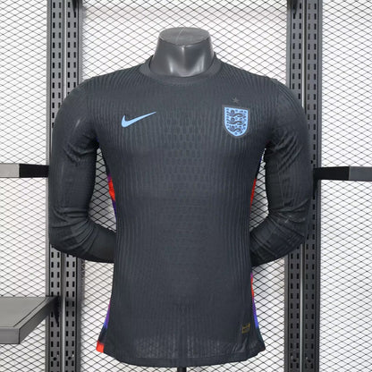 England 2025/2026 Away Long Sleeve Fan Version Football Jersey
