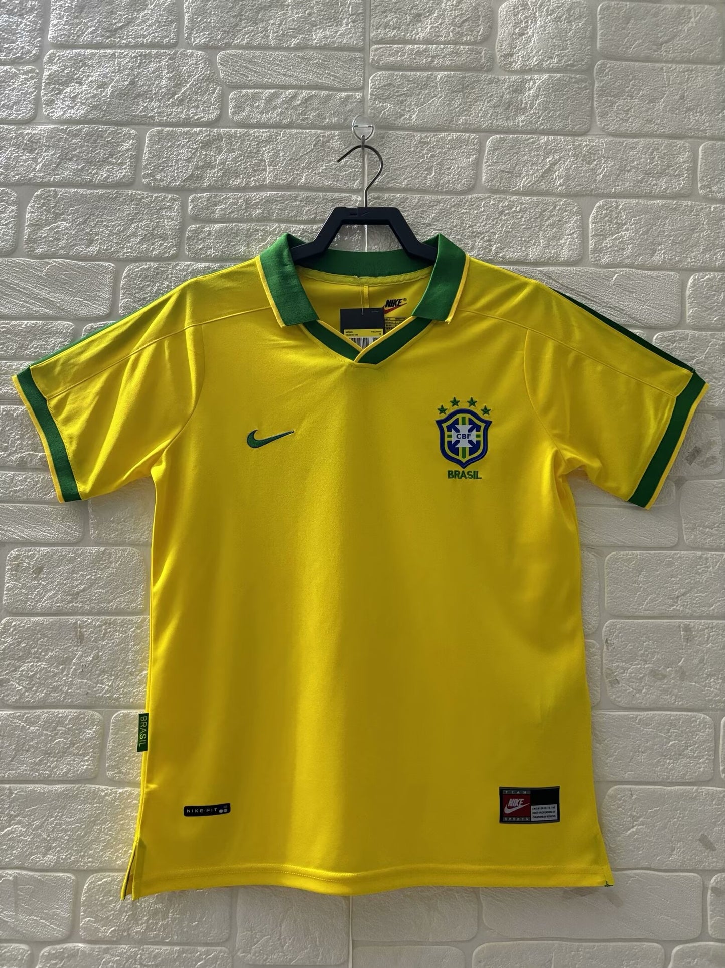 Retro Brazil 1997 Home Fan Version Football Jersey