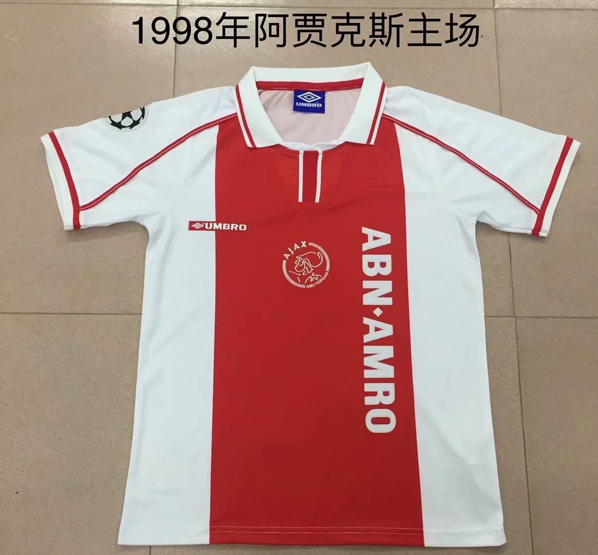 Retro ajax 1998 Home Football Jersey