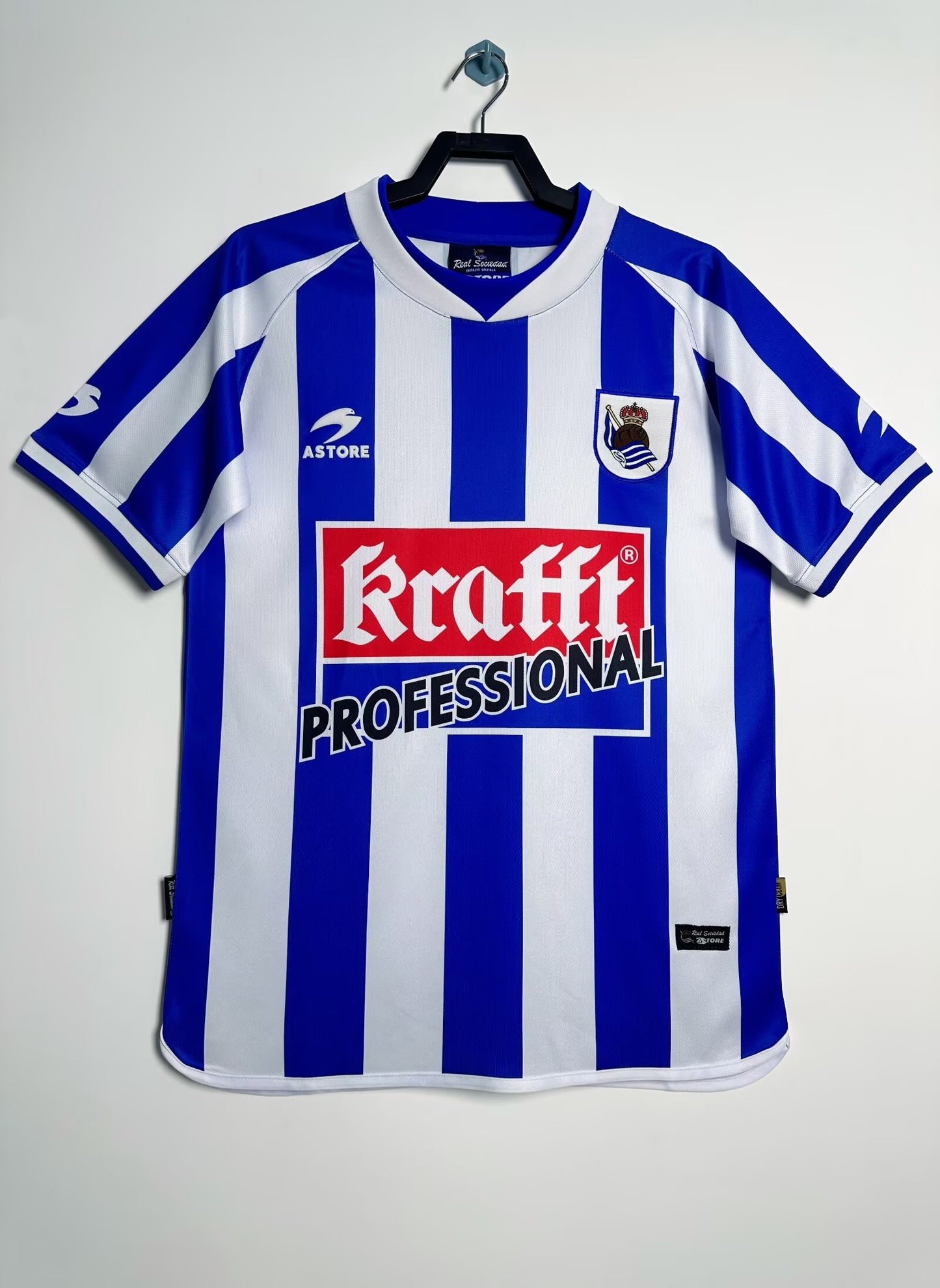 Retro Real Sociedad 2002/2003 Home Fan Version Football Jersey