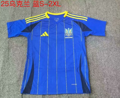 Ukraine 2024/2025 Away Fan Version Football Jersey