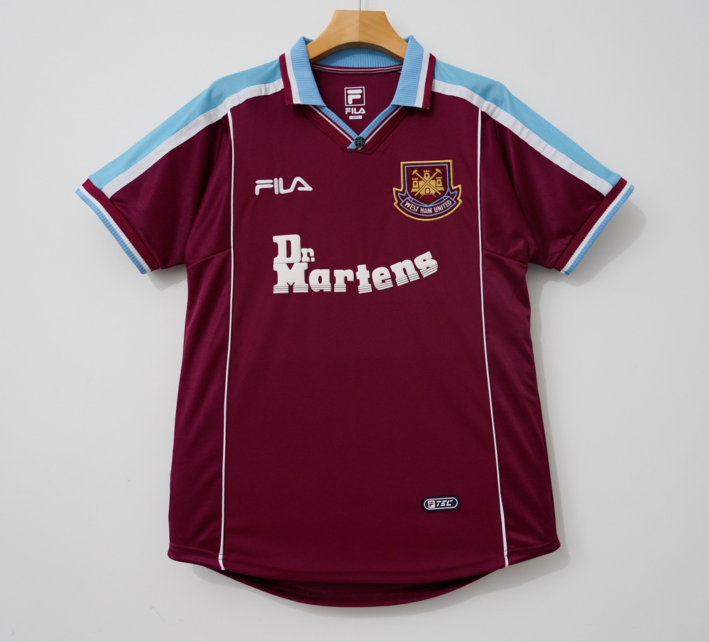 Retro West Ham United 1999/2001 Home Football Jersey