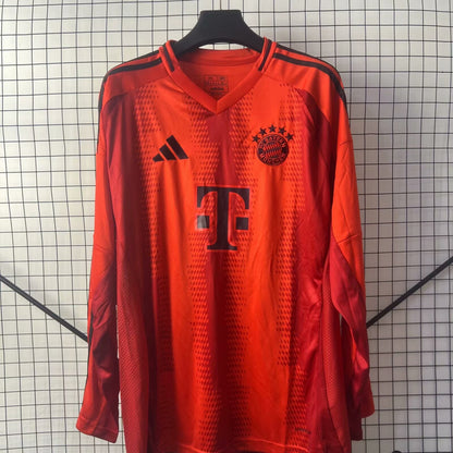 Bayern Munich 2024/2025 Home Long Sleeve Fan Version Football Jersey